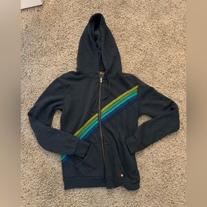 dark navy blue aviator nation zip up